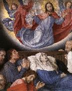 GOES, Hugo van der The Death of the Virgin (detail) oil on canvas